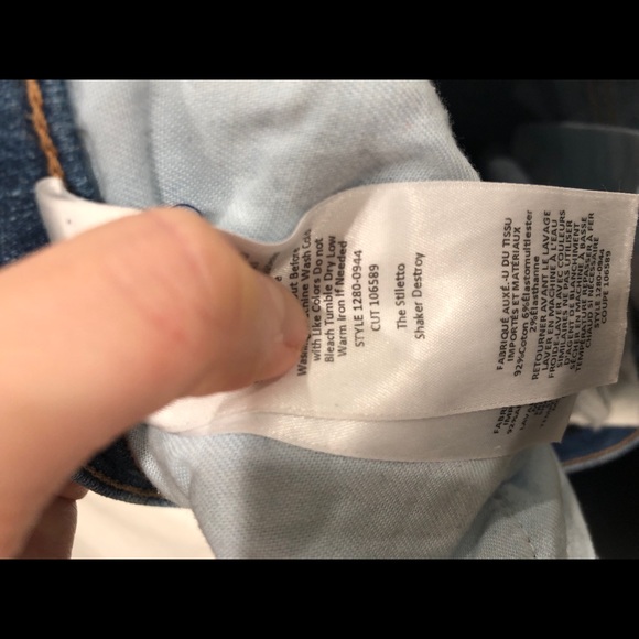 Current/Elliott The Stiletto Ankle Jeans Sz 27 - Picture 9 of 10